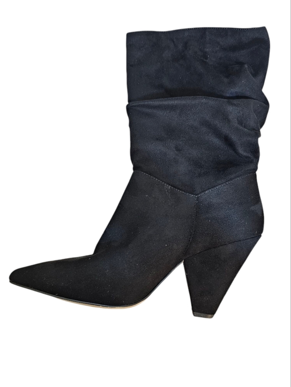 Chinese Laundry Rosa Suedette Black Slouchy Boots Size 9 New In Box